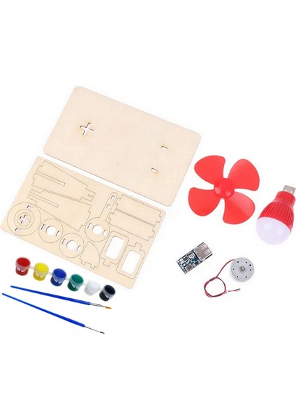 Rüzgar Gücüyle Enerji Üretme Ampul Yakma Yenilenebilir Enerji Deney Seti Boya Seti Ile Demonte T-M308 fiyatları