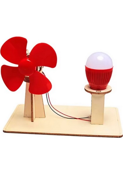 Rüzgar Gücüyle Enerji Üretme Ampul Yakma Yenilenebilir Enerji Deney Seti Boya Seti Ile Demonte T-M308 fırsatları