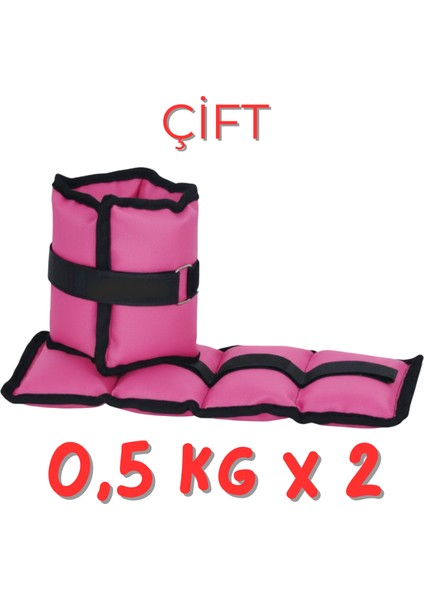 El ve Ayak Ağırlığı | 0,5 kg x 2 | Cırtlı Ayarlanabilir | Fitness - Kondisyon - Spor | Egzersiz - Rehabilitasyon - Pilates |