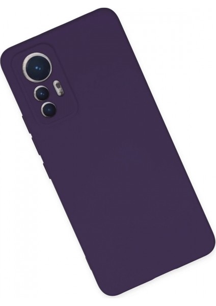 Xiaomi Mi 12 Lite Kılıf Nano Içi Kadife Silikon - Mor modelleri