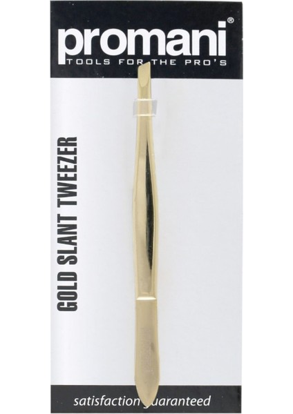 Altın Renkli Eğik Uçlu Hassas Cımbız, Güçlü ve Zarif Tasarım