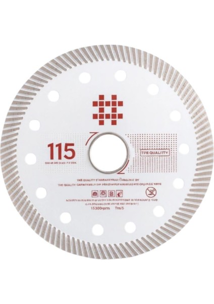 Porselen Seramik Hassas Kesim Diski 115 mm