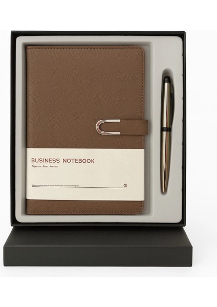 Kumaş Mıknatıs Kapaklı Kalemli Ajanda Günlük Not Defteri Notebook Kahve fiyatları