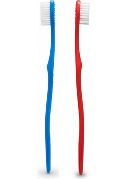 Northwell Diş Fırçası 2'li Set ( Kırmızı - Mavi ) | Orta Sertlik | Ince ve Dayanıklı Yapı fırsatları