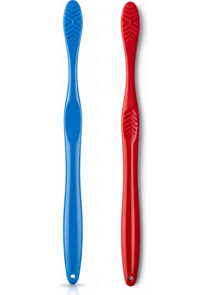 Northwell Diş Fırçası 2'li Set ( Kırmızı - Mavi ) | Orta Sertlik | Ince ve Dayanıklı Yapı indirimleri