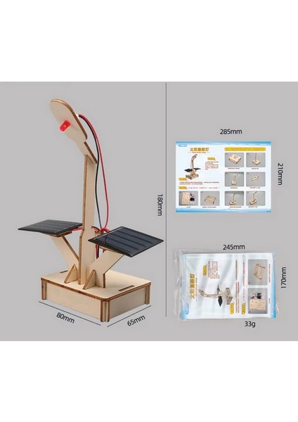 Güneş Gücü Ile Çalışan Sokak Lambası Deney Seti Boya Seti Ile Demonte T-M278 modelleri