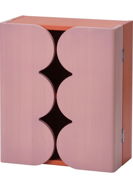 Duvar dolabı, pembe-turuncu, 38x45 cm