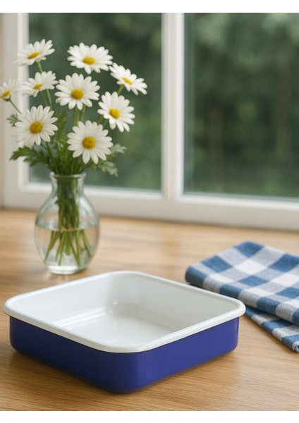 Emaye Kare Tepsi 20*20 cm