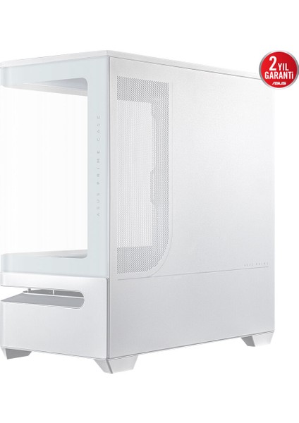 Prıme AP202 Tg Kompakt Matx Uyumlu, Kavisli Cam Paneli, 420MM Gpu Desteği ve Patentli Alt Slot Havalandırma Tasarımıyla Üst Düzey Hava Akışı Beyaz indirimleri