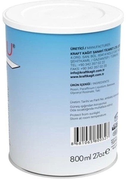 Doğal Bitkisel Konserve Sir Ağda Gümüş (Siver), 800 Ml, Temiz ve Bakımlı Eller Için fiyatları