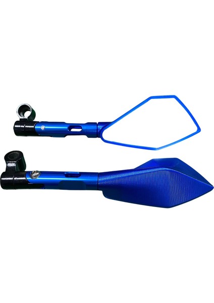Alüminyum Cnc Motosiklet Aynası Mavi (8MM/10MM/TERS 10MM)
