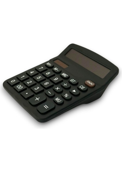 DX-837B Güneş Enerjili ve Pilli Siyah Hesap Makinesi 12 Haneli modelleri