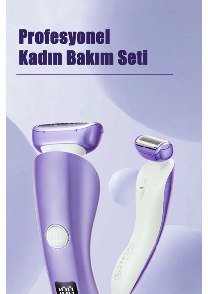 Su Geçirmez 3'ü Birlikte Epilatör Bacak, Sırt, Yüz ve Bikini Bölgesi Için Kadın Tıraş Makinesi fırsatları