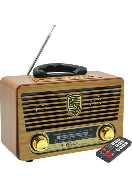 MV-115BT USB - Sd - Fm - Bluetooth Destekli Nostaljik Radyo