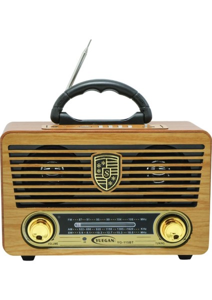 MV-115BT USB - Sd - Fm - Bluetooth Destekli Nostaljik Radyo