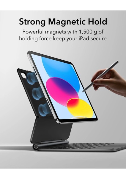 Apple iPad 11. Nesil A16 11 Inc 2025 Rebound Magnetic Aydınlatmalı Klavyeli Kılıf A3354 A3355 fırsatları
