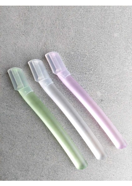 Profesyonel 3'lü Kaş ve Yüz Epilatörü, Bıyık Alma Manüel Ustura