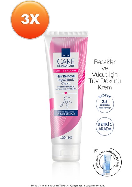 Vücut Tüy Dökücü Krem Seti 3X100ML, Güzel ve Pürüzsüz Cilt Için fiyatları