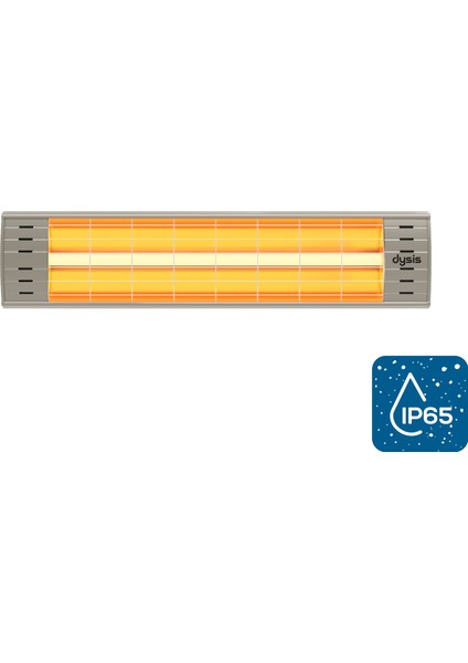 DH-7486 Art Plus Karbon Serisi IP65 Suya-Toza Dayanıklı 2300 W Bej İç/Dış Mekan Isıtıcı