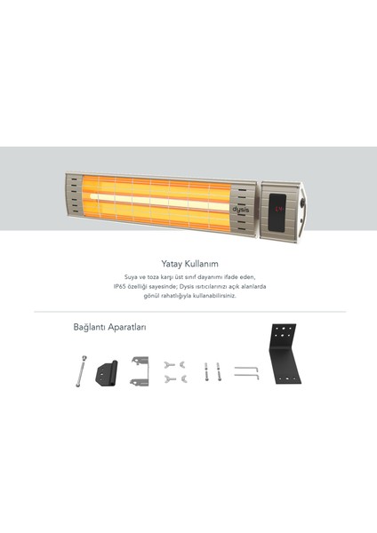 Art Plus Karbon Serisi IP65 Suya-Toza Dayanıklı 2300 W Bej Uzaktan Kumandalı Iç/dış Mekan Isıtıcı fırsatları