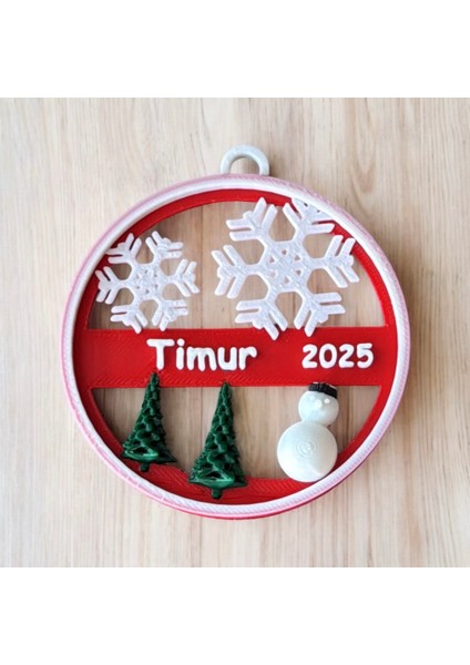 Isme Özel Yılbaşı Ağacı Süsü (5'li Set) fırsatları