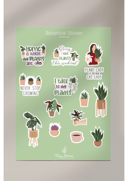 Bitki Sticker Seti - 2 Sayfa fiyatları