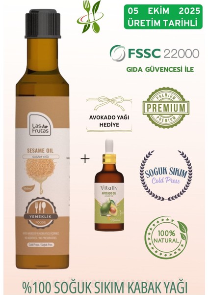 Yemeklik Susam Tohumu Yağı 250 ml