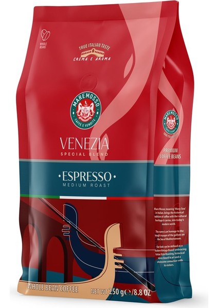 Espresso Venezia Blend 4X250 Gr. (Çekirdek Veya Öğütülmüş) Kahve fiyatları