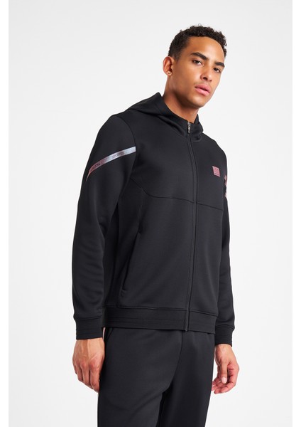 Erkek Fermuarlı Kapüşonlu Sweatshirt 25N-1128