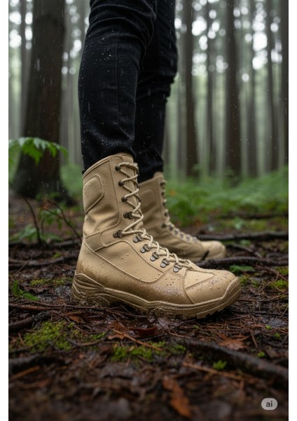 Strike Bağcıklı Günlük Erkek Askeri Postal Bot Kum fırsatları