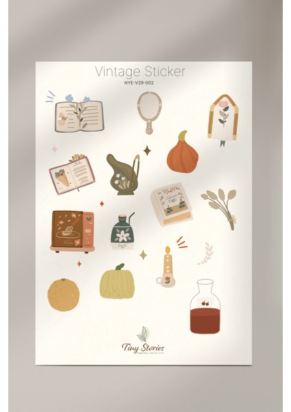 Vintage Sticker Set - 2 Sayfa fiyatları