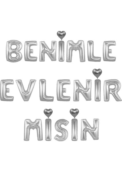 benimle evlenirmisin set folyo balon