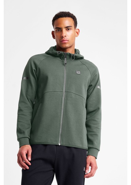 Erkek Fermuarlı Kapüşonlu Sweatshirt 25N-1101