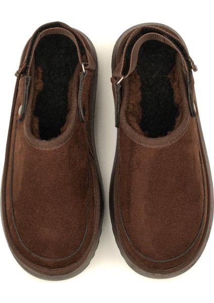 Canberra Kışlık Kadın Ayarlanabilir Kürk Detaylı Yüksek Taban Slipper fırsatları
