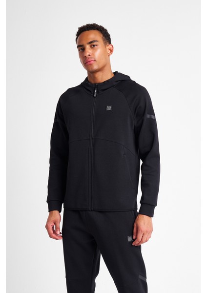 Erkek Fermuarlı Kapüşonlu Sweatshirt 25N-1101