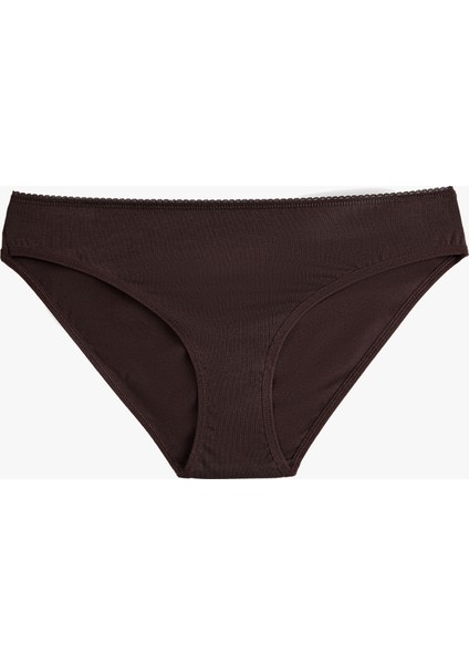 Kurdele Baskılı Rahat Kalıp Leopar Desenli Pamuklu 3'lü Brief Külot Seti indirimleri