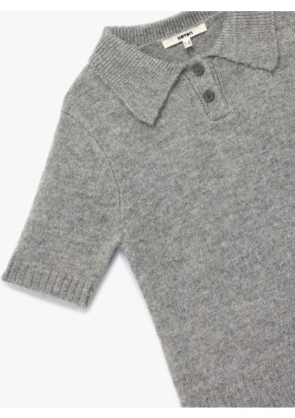 Regular Fit Kısa Kollu Polo Yaka Triko Kazak indirimleri