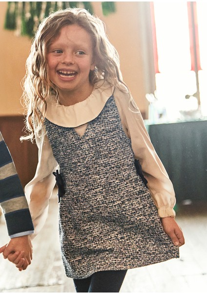 4-10 Yaş Arası Elbise - Lacivert