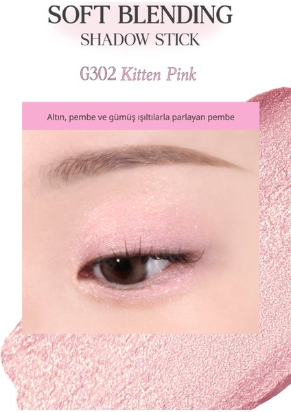 Kremsi, Kolayca Uygulanan ve Sabitlenen Fırçalı Kalem Far Clıo Soft Blending Shadow Stick (G302) fiyatları