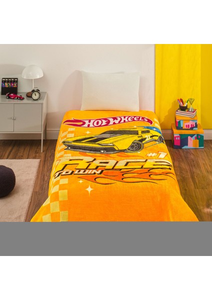 Lisanslı Hot Wheels Rice Tek Kişilik Battaniye