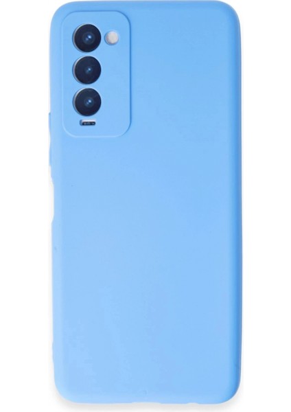 Tecno Camon 18 Kılıf First Silikon - Mavi