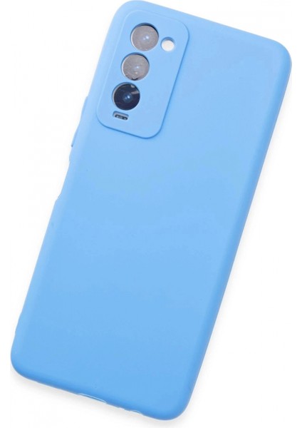 Tecno Camon 18 Kılıf First Silikon - Mavi modelleri