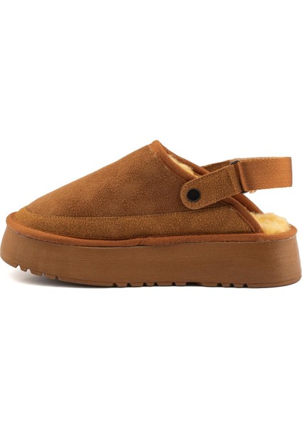 Canberra Kışlık Kadın Ayarlanabilir Kürk Detaylı Yüksek Taban Slipper fiyatları