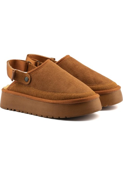 Canberra Kışlık Kadın Ayarlanabilir Kürk Detaylı Yüksek Taban Slipper modelleri