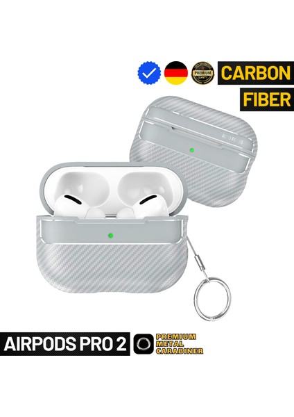 Pro 2. Nesil Uyumlu Karbon Fiber Hybrid Polymer Technology Premium Kulaklık Kılıfı