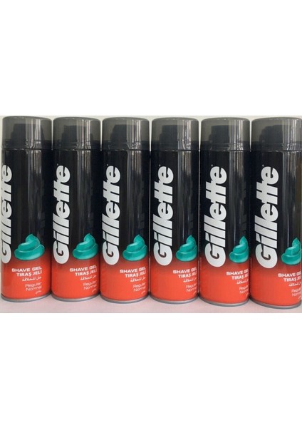 Yumuşak ve Ferahlatıcı Tıraş Jeli 200ML x 6 Adet, Gün Boyu Konfor Sağlar