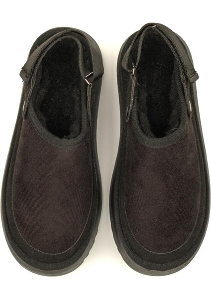 Canberra Kışlık Kadın Ayarlanabilir Kürk Detaylı Yüksek Taban Slipper fırsatları