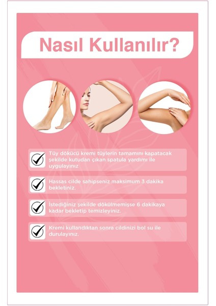 Içeriği Nazik ve Etkili Tüy Dökücü Krem 100 Ml, Yumuşak Bir Cilt Sağlar. modelleri