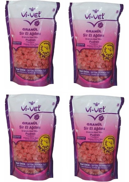 Yumuşak ve Doğal El Ağdası Pudrası, 250G X4 Adet Paket, Hijyenik Kullanım Için Ideal