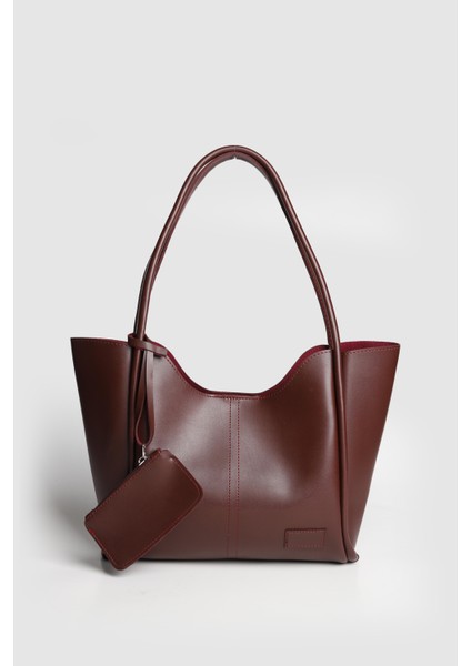 Lagraccio Paris Kadın Sane Bozuk Para Cüzdanlı Omuz Çantası Bordo modelleri